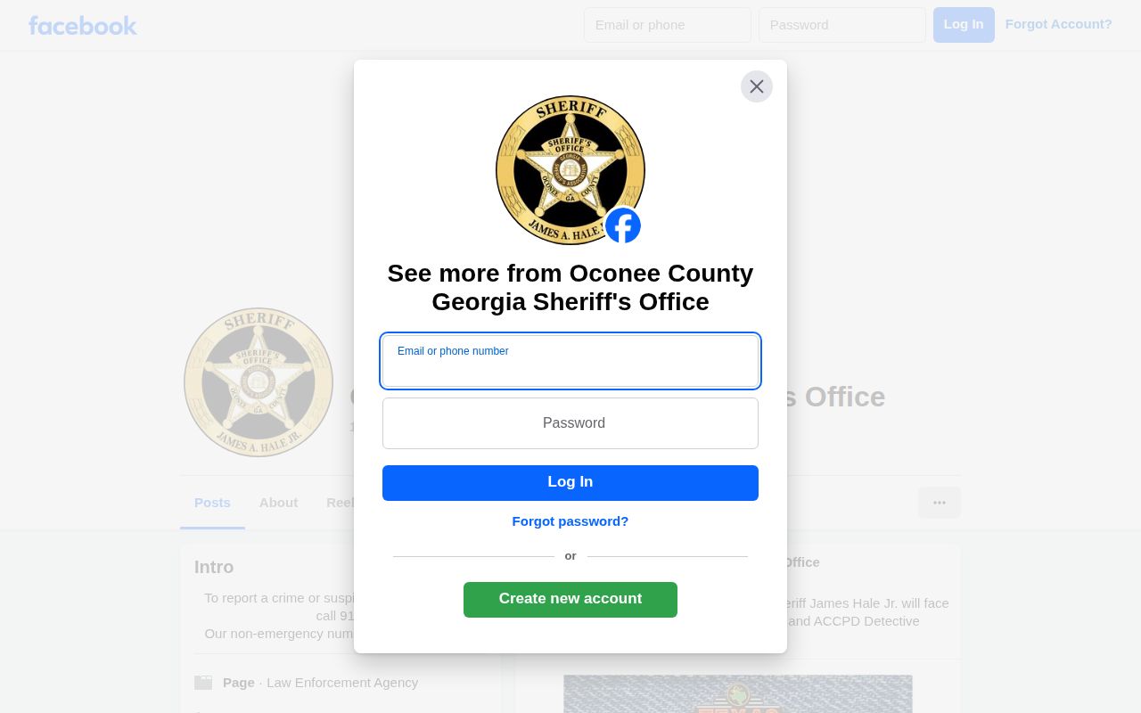 Oconee County sheriff official news source for released inmate photo context